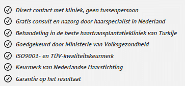 Haartransplantatie Turkije uitgevoerd door Esteworld